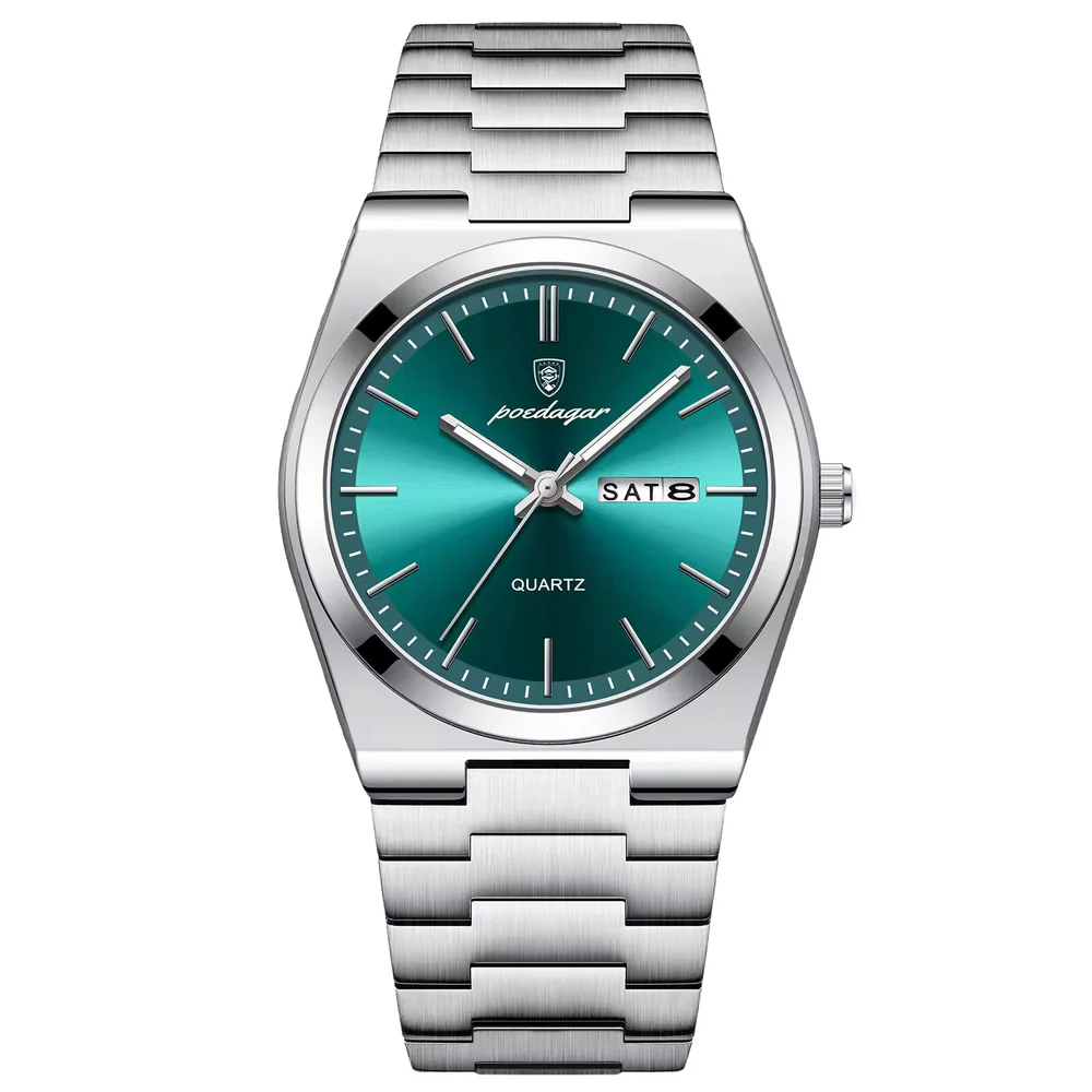 POEDAGAR™ Luxury Men’s Quartz Watch – Waterproof, Luminous & Stylish