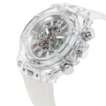 Men's Luxury Business Watch – Hollow Dial, Quartz Movement, Silicone Band - Kasbah Souq