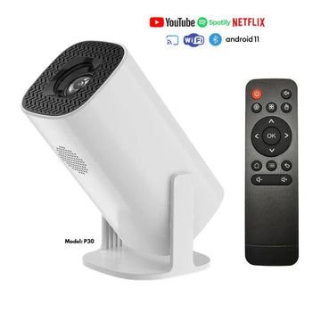 Mini Smart Android Portable Projector - 4K home theater Projector - Kasbah Souq
